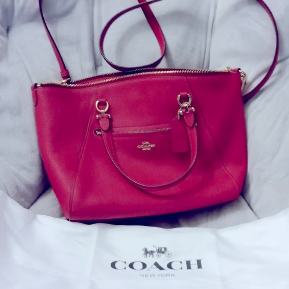 Coach Handbags - dull magenta Coach Shoulder bag.